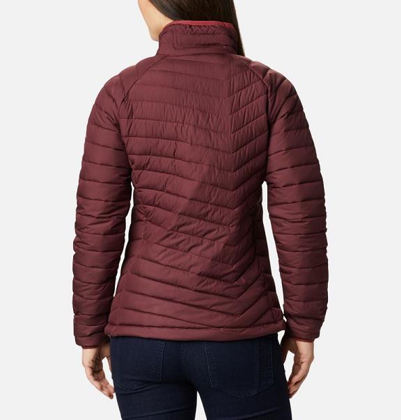 Columbia Powder Lite Insulated Jacket Red For Women's NZ15728 New Zealand